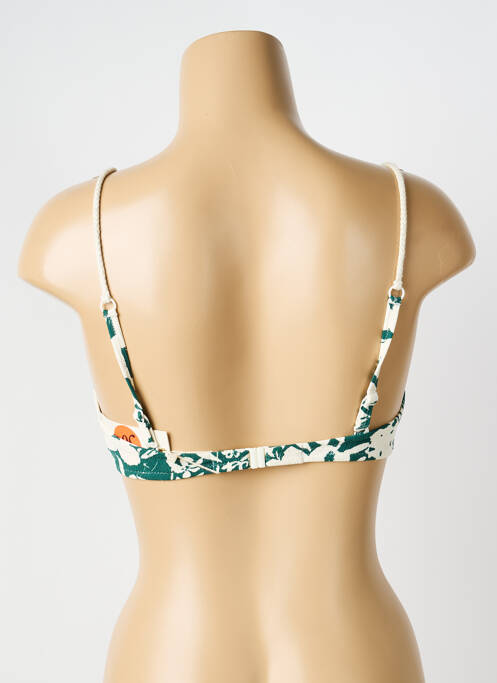Haut de maillot de bain stretch haut soutien-gorge balconnet vert WATERCULT femme