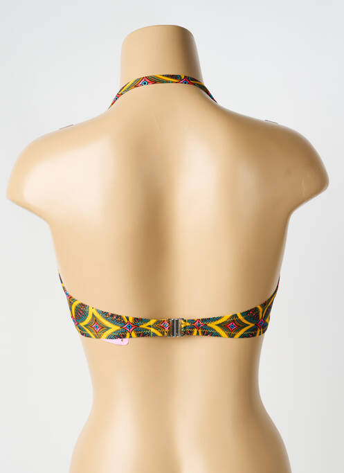 Haut de maillot de bain jaune ANTIGEL femme