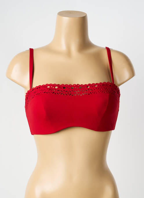 Haut de maillot de bain rouge LISE CHARMEL femme