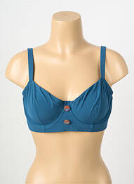 Haut de maillot de bain stretch haut soutien-gorge emboitant bleu SIMONE PERELE femme