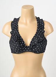 Haut de maillot de bain stretch haut soutien-gorge emboitant noir FREYA femme
