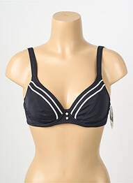 Haut de maillot de bain stretch haut soutien-gorge emboitant noir LIDEA femme