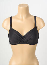 Haut de maillot de bain stretch haut soutien-gorge emboitant noir ANTIGEL femme