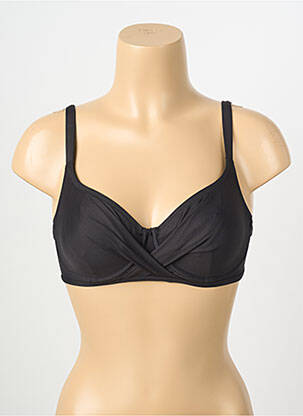 Haut de maillot de bain stretch haut soutien-gorge emboitant noir ANTIGEL femme