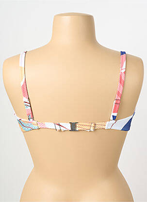 Haut de maillot de bain stretch haut soutien-gorge emboitant blanc BLUELOBSTER femme