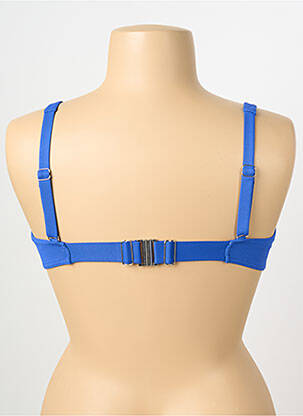 Haut de maillot de bain stretch haut soutien-gorge emboitant bleu BLUELOBSTER femme