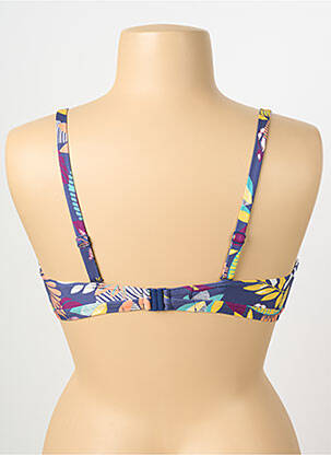 Haut de maillot de bain stretch haut soutien-gorge emboitant bleu SIMONE PERELE femme
