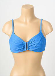 Haut de maillot de bain stretch haut soutien-gorge emboitant bleu WATERCULT femme