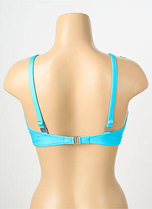 Haut de maillot de bain stretch haut triangles bleu ANTIGEL femme