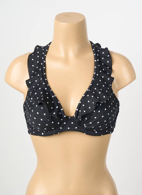Haut de maillot de bain stretch haut soutien-gorge emboitant noir FREYA femme