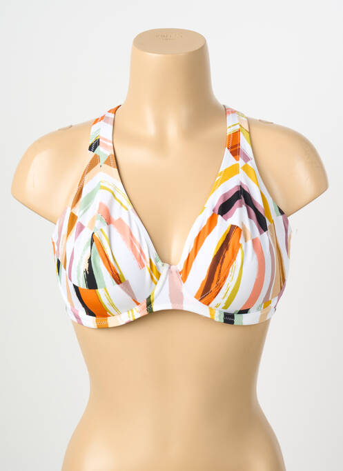 Haut de maillot de bain stretch haut soutien-gorge emboitant blanc FREYA femme