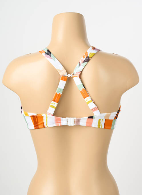 Haut de maillot de bain stretch haut soutien-gorge emboitant blanc FREYA femme