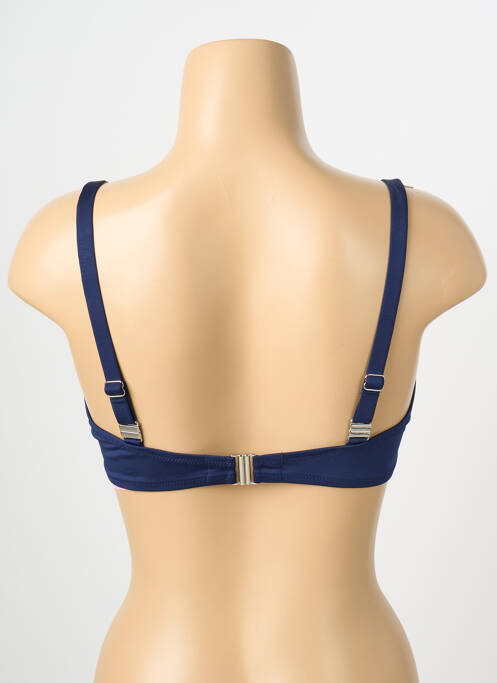 Haut de maillot de bain stretch haut soutien-gorge emboitant bleu ANTIGEL femme