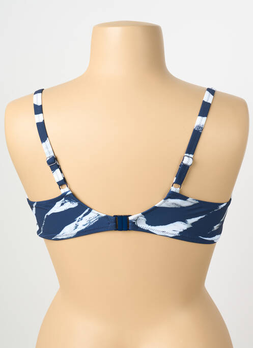 Haut de maillot de bain stretch haut soutien-gorge emboitant bleu FANTASIE femme