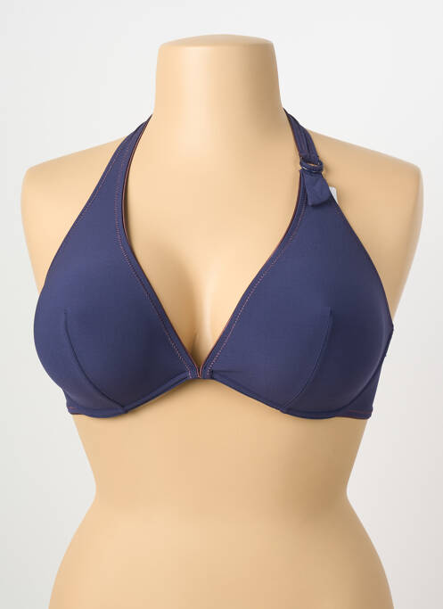 Haut de maillot de bain stretch haut soutien-gorge emboitant bleu PRINCESSE TAM-TAM femme