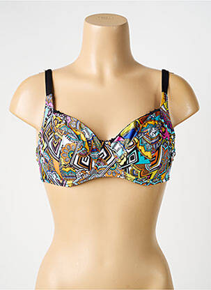 Soutien-gorge effet matière satinée haut soutien-gorge emboitant noir ANTIGEL femme