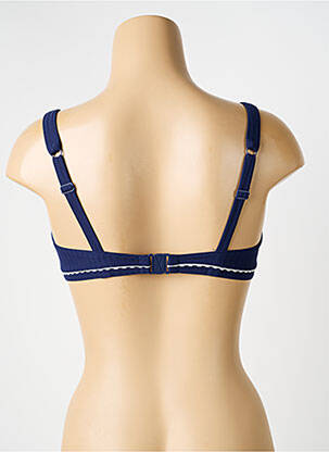 Haut de maillot de bain stretch haut soutien-gorge balconnet bleu HUIT femme