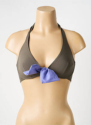 Haut de maillot de bain stretch haut soutien-gorge balconnet vert PRINCESSE TAM-TAM femme