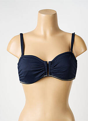Haut de maillot de bain stretch haut bandeau bleu BLUELOBSTER femme