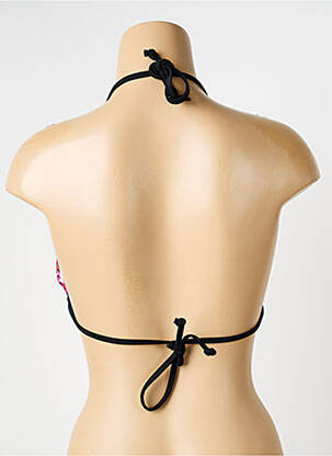 Haut de maillot de bain stretch haut triangles noir SUN GLOW femme