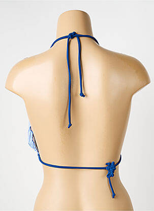 Haut de maillot de bain stretch haut triangles bleu SUN GLOW femme