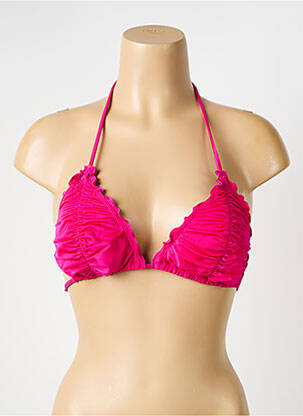 Haut de maillot de bain stretch haut soutien-gorge avec mousse de rembourrage amovible rose SEAFOLLY femme