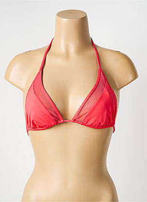 Haut de maillot de bain stretch haut triangles rouge BLUELOBSTER femme