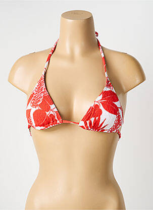 Haut de maillot de bain stretch haut soutien-gorge avec mousse de rembourrage amovible orange BLUELOBSTER femme