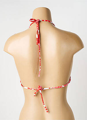 Haut de maillot de bain stretch haut soutien-gorge avec mousse de rembourrage amovible orange BLUELOBSTER femme