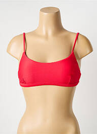 Haut de maillot de bain bretelles élastiquées ajustables rouge SEAFOLLY femme