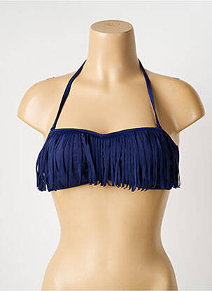 Haut de maillot de bain stretch haut bandeau bleu ESPRIT femme