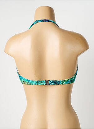 Haut de maillot de bain stretch haut soutien-gorge moulé vert BLUELOBSTER femme