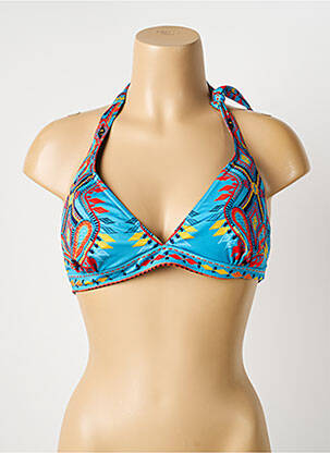 Haut de maillot de bain stretch haut soutien-gorge avec mousse de rembourrage amovible bleu BLUELOBSTER femme