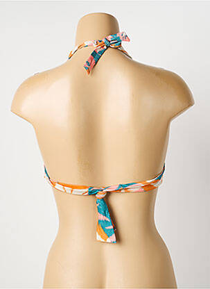 Haut de maillot de bain stretch haut soutien-gorge avec mousse de rembourrage amovible orange BLUELOBSTER femme