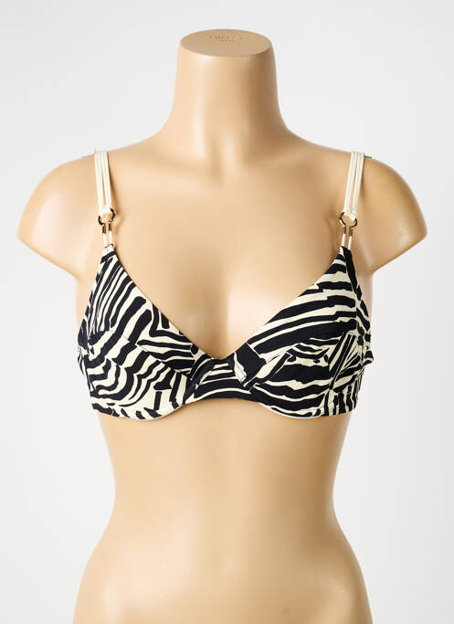 Haut de maillot de bain stretch haut soutien-gorge balconnet noir AUBADE femme