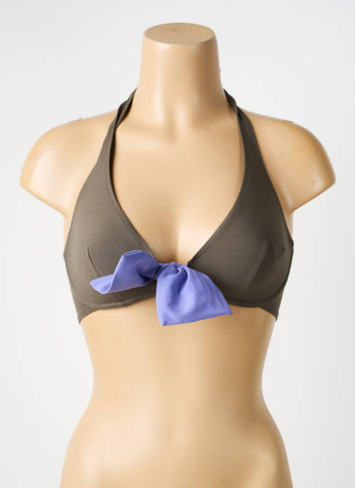 Haut de maillot de bain stretch haut soutien-gorge balconnet vert PRINCESSE TAM-TAM femme