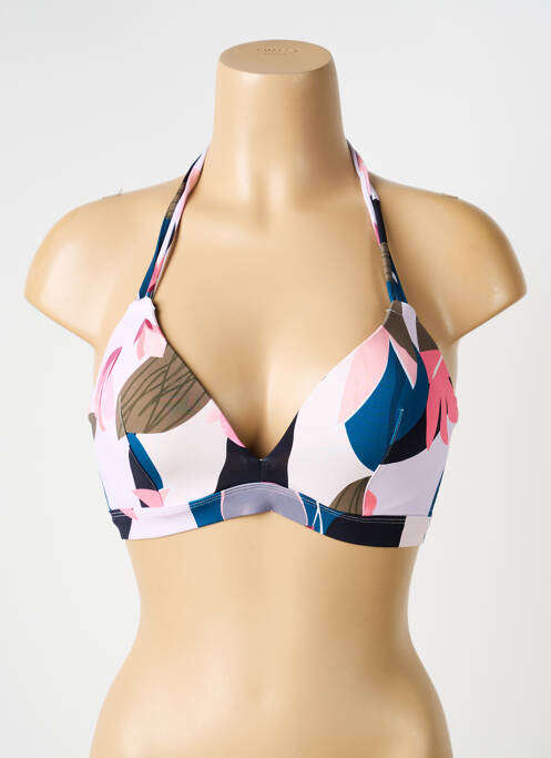Haut de maillot de bain stretch haut soutien-gorge moulé rose LINGADORE femme