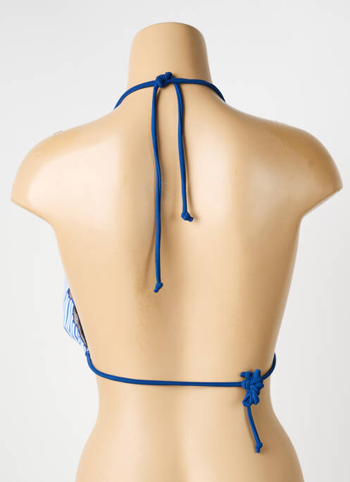 Haut de maillot de bain stretch haut triangles bleu SUN GLOW femme