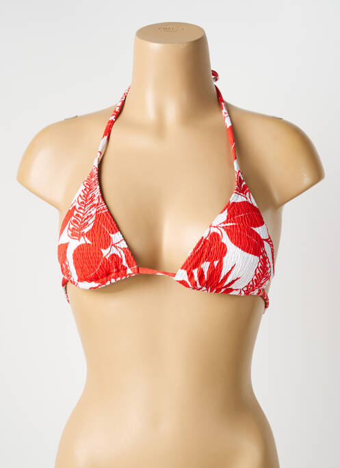 Haut de maillot de bain stretch haut soutien-gorge avec mousse de rembourrage amovible orange BLUELOBSTER femme