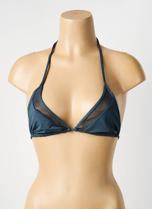 Haut de maillot de bain stretch haut triangles gris BLUELOBSTER femme