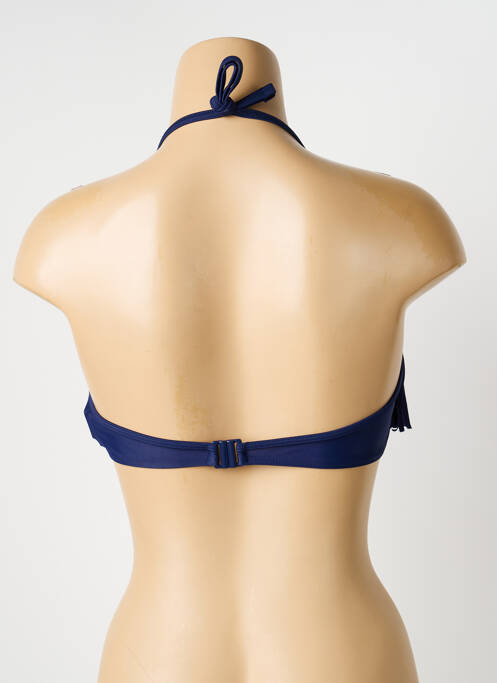 Haut de maillot de bain stretch haut bandeau bleu ESPRIT femme