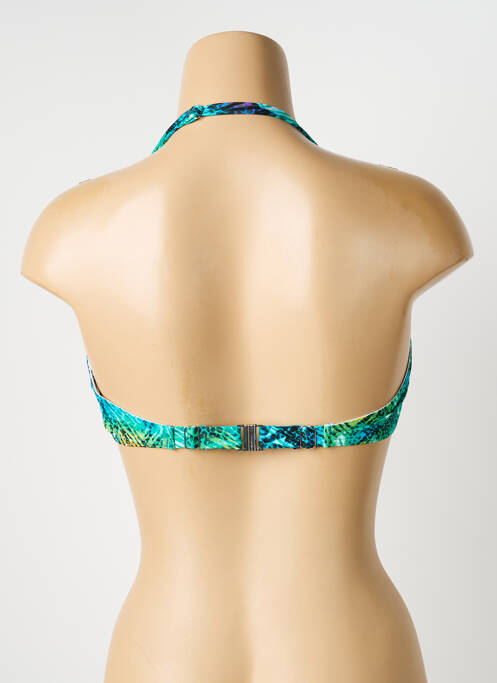 Haut de maillot de bain stretch haut soutien-gorge moulé vert BLUELOBSTER femme