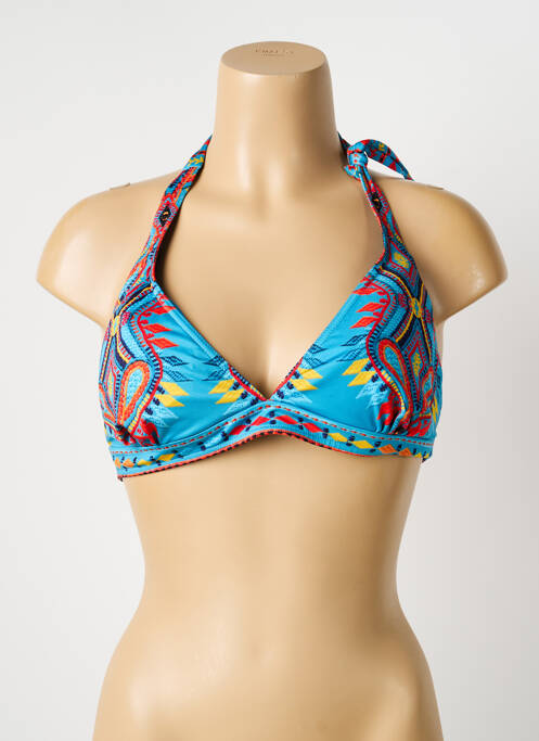 Haut de maillot de bain stretch haut soutien-gorge avec mousse de rembourrage amovible bleu BLUELOBSTER femme
