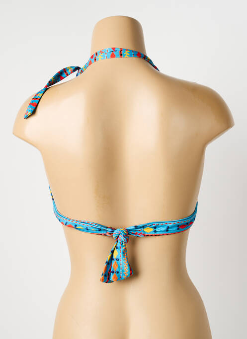 Haut de maillot de bain stretch haut soutien-gorge avec mousse de rembourrage amovible bleu BLUELOBSTER femme