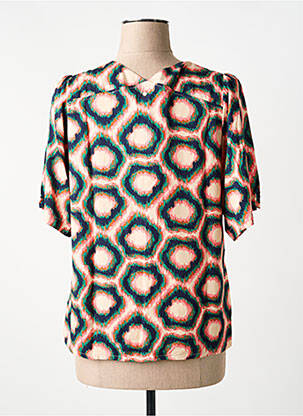 Blouse manches courtes manches courtes bleu LOLA ESPELETA femme