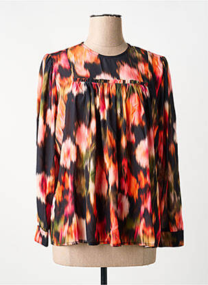 Blouse imprimé fantaisie manches longues noir LOLA ESPELETA femme