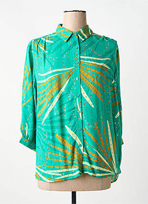 Chemisier imprimé fantaisie manches longues vert LOLA ESPELETA femme