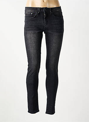 Jeans coupe slim broderie rivets taille normale noir LOLA ESPELETA femme