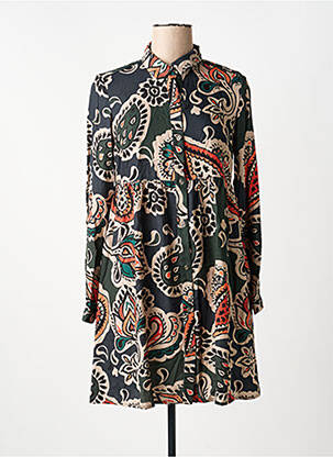 Robe courte manches longues manches longues vert LOLA ESPELETA femme