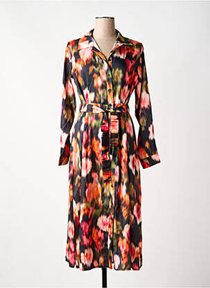 Robe longue manches longues manches longues orange LOLA ESPELETA femme